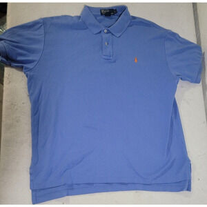 Vintage Polo Ralph Lauren Shirt Mens Large L Blue Orange Pony Classic